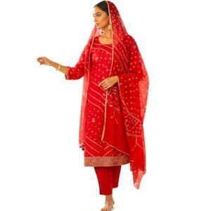Pure Bandhej Salwar Suit